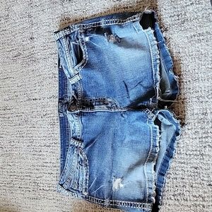 Silver Jean shorts